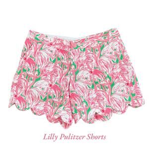 Lilly Pulitzer Flamingo Pink Colony "The Buttercup" Shorts 0